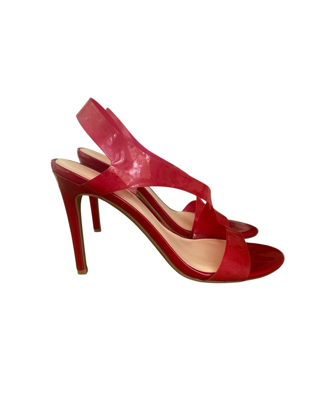 Nine West Red Jelly high heels Sandals - Picture 3 of 6